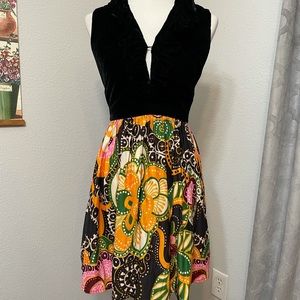Vtg 60s Sandine Originals MOD Dress Small